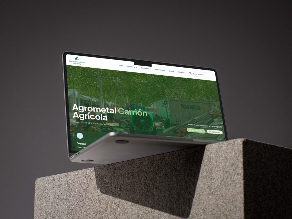 Web de Agrometal Carrion en escritorio