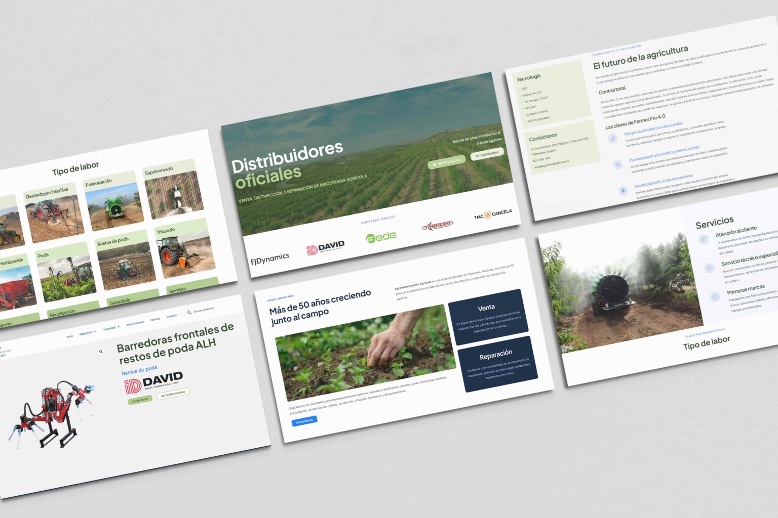 Web de Agrometal Carrión diseñada por NUDOX